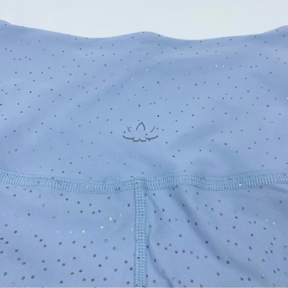 Beyond Yoga Serene Blue Silver Ombre Metallic Alloy High Waist Leggings S EUC - Picture 3 of 7